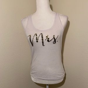 over the limit apparel Mrs. burnout tank bride